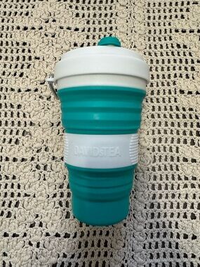 David's Tea collapsible silicone travel mug
